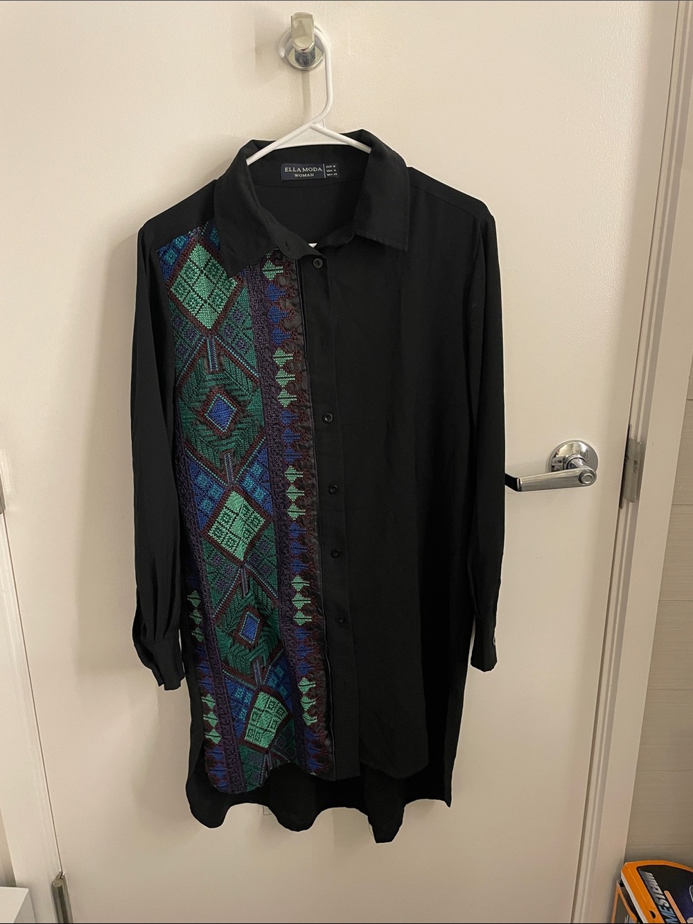 Ella Moda Woman Black Blouse